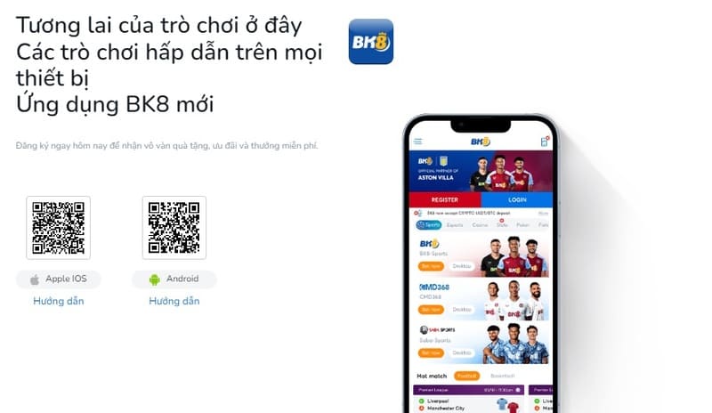 Tải app BK8 về thiết bị và khám phá kho game nổ hũ chất như nước cất